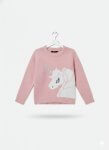 Pull fille doux – motif licorne