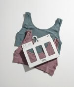 Pack 2 brassières fille Zara – vert & brun - Image 2