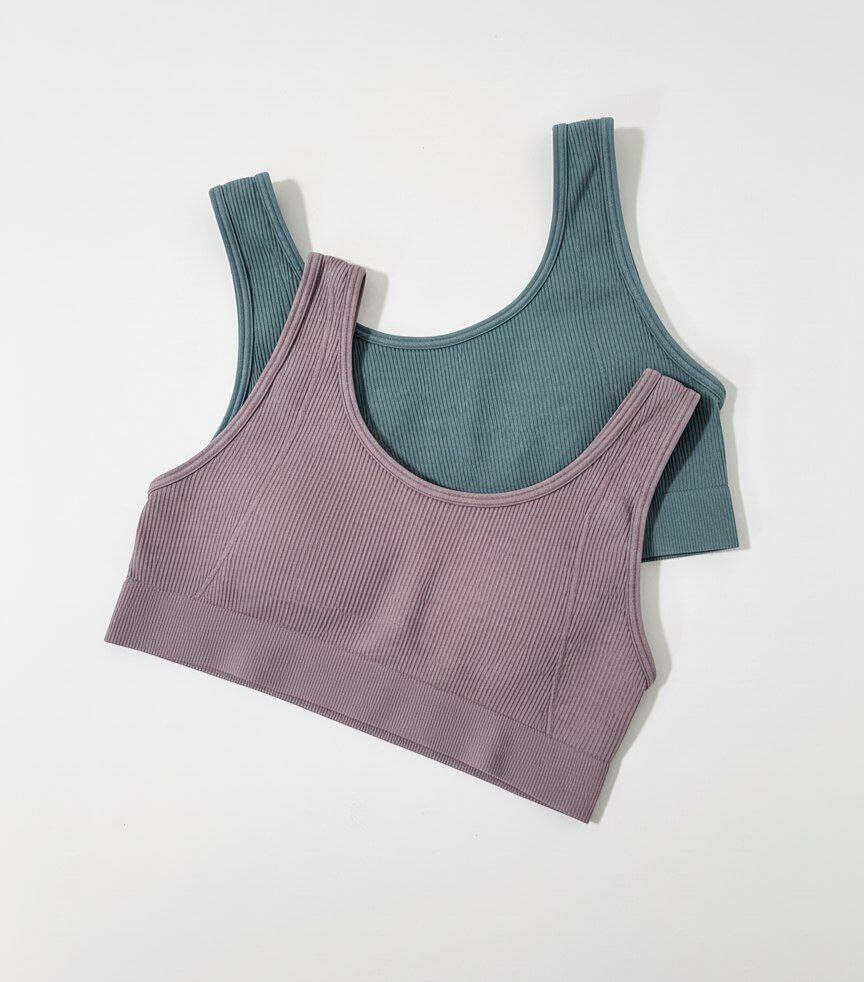 photo_2025-12-09_14-39-24 Pack 2 brassières fille Zara – vert & brun - Image 1