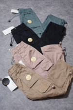 Pantalon cargo fille Lina et Rosa