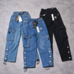 Pantalon cargo en jean fille Guess