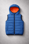 Doudoune sans manches garçon à capuche