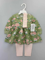 Ensemble bébé fille 2 pièces Baby Starters – Robe matelassée florale et legging