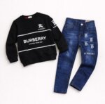 Ensemble garçon sweat & jean style Burberry – 2 modèles