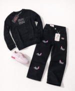 Ensemble fille sweat miumiu et  pantalon ALO – 2 modèles - Image 2