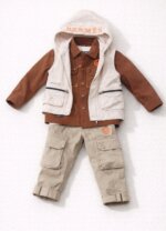 Ensemble garçon 4 pièces Hermès – Élégance premium (2 à 5 ans) - Image 3