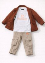 Ensemble garçon 4 pièces Hermès – Élégance premium (2 à 5 ans) - Image 8