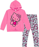 Ensemble fille Hello Kitty rose – 7 à 13 ans