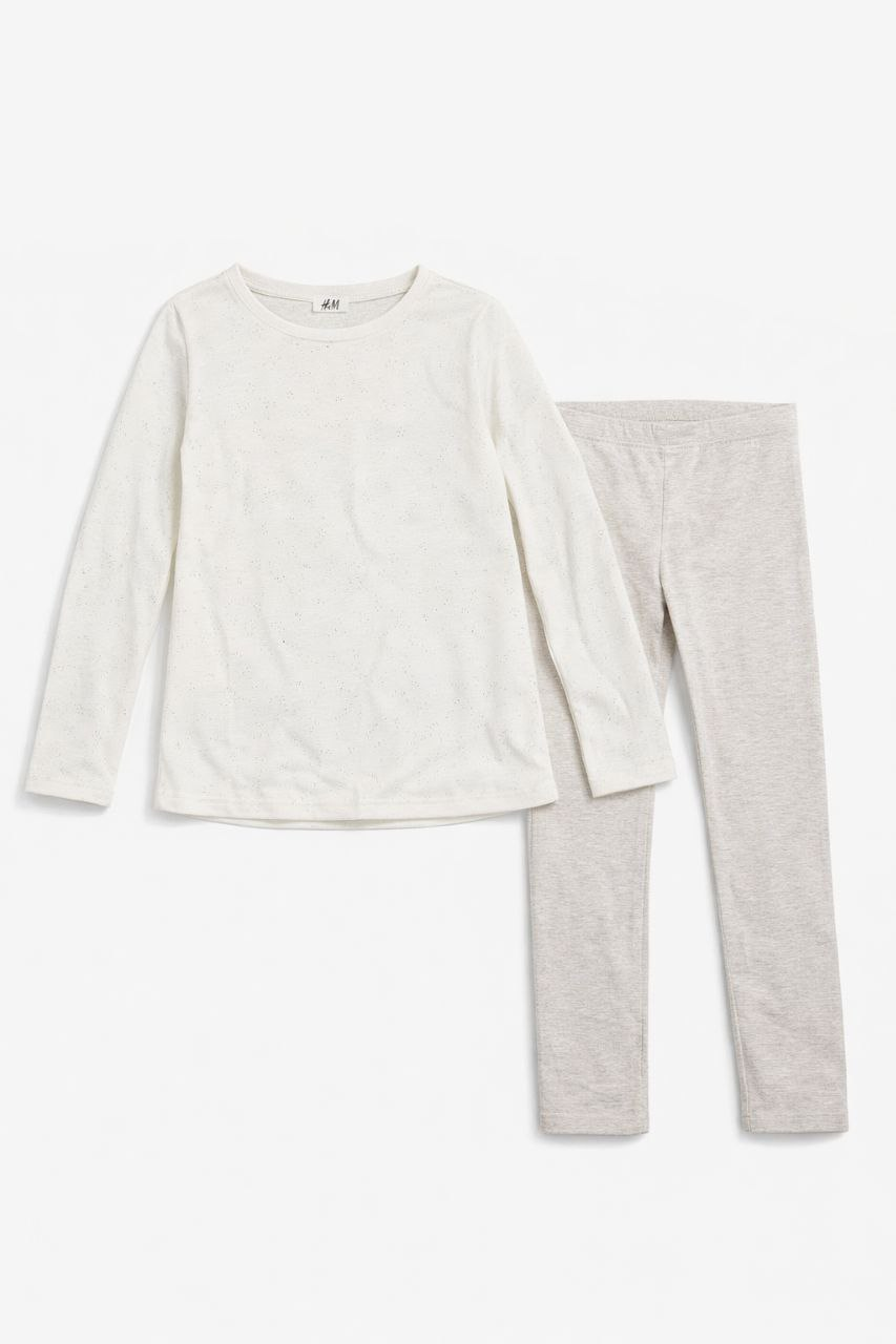 IMAGE 2026-02-26 13:31:06 Ensemble fille H&M beige – 1 à 10 ans - Image 1