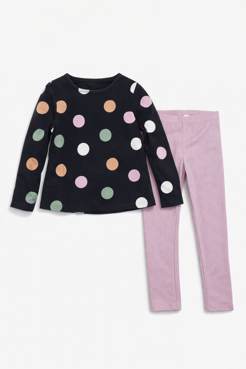 IMAGE 2026-02-26 14:07:52 Ensemble fille H&M à pois – 1 à 10 ans - Image 1