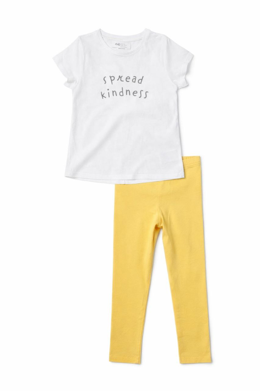 IMAGE 2026-02-26 15:03:44 Ensemble fille H&M blanc et jaune – 1 à 10 ans - Image 1