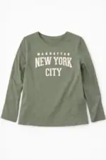 T-shirt enfant manches longues imprimé – Primark