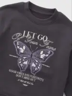 Sweat fille imprimé papillon – Matalan - Image 2