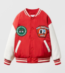 Veste varsity garçon brodée – Zara