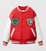 Veste varsity garçon brodée – Zara