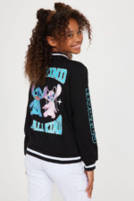 Veste varsity fille Disney Stitch – Noir - Image 6
