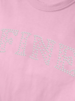 Sweat fille rose à inscription strass – Name It - Image 3