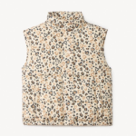 Doudoune sans manches fille imprimé léopard cœurs – Orchestra