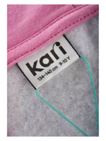 Sweat à capuche fille imprimé manga gris – Kari - Image 6