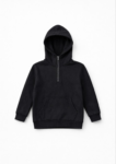 Sweat à capuche garçon avec zip col