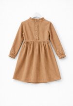 Robe fille en velours côtelé Mirage