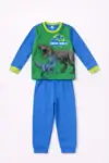 Pyjama Garçon Jurassic World en Coton – Ensemble 2 Pièces Bleu et Vert