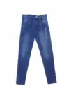 Jean Garçon Bleu avec Cordon – Pantalon Enfant Style Moderne 4 à 14 Ans