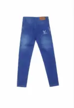 Jean Garçon Bleu avec Cordon – Pantalon Enfant Style Moderne 4 à 14 Ans - Image 2