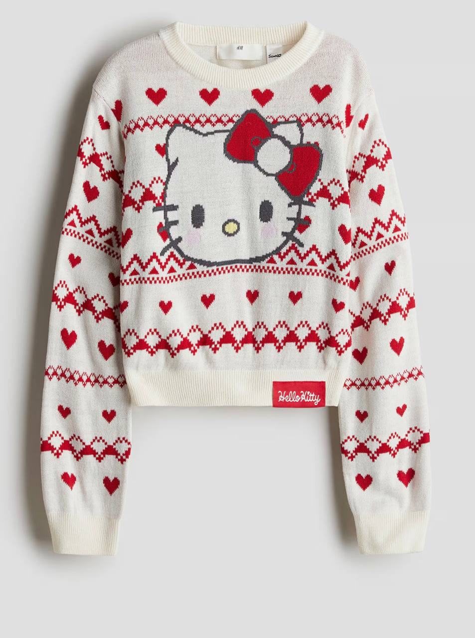 photo_2026-03-05_14-48-32 Pull en Maille Jacquard Hello Kitty – H&M Fille - Image 1