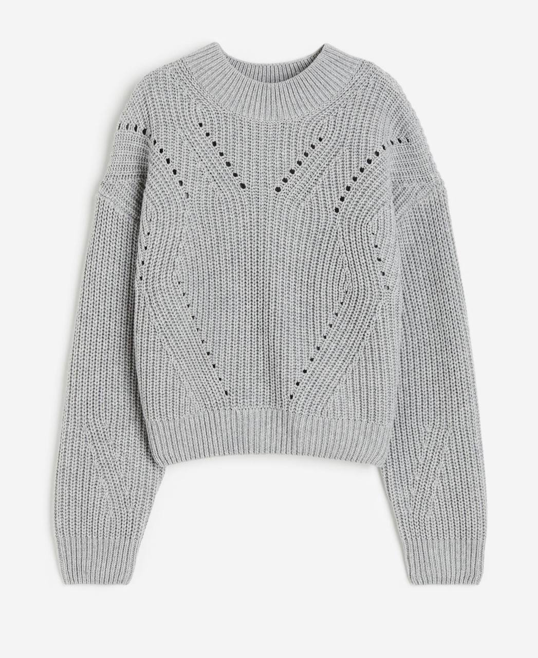 photo_2026-03-05_15-43-50 Pull en maille gris -H&M - Image 1