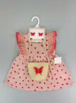 Ensemble Robe d'Été avec Sac et Accessoires – Fille (1 à 4 ans)