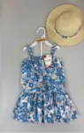 Ensemble d'Été 3 Pièces pour Fille : Robe, Short et Chapeau (1 à 4 ans)