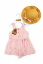 Robe d’été fille avec chapeau assorti (1–4 ans) - Image 2