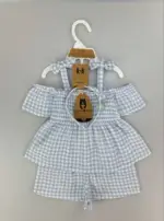 ensemble d’été fille avec sur-tete(1–4 ans)