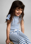 Ensemble Fille Rayé Bleu & Blanc – Confort Été