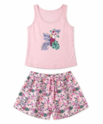 Ensemble Pyjama Femme Été Motifs Imprimés - Image 3