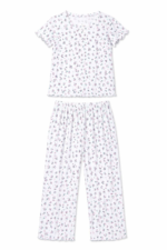 Ensemble pyjama femme imprimé fleuri – 2 pièces - Image 3