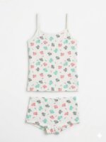 Ensemble fille été – Débardeur & short imprimé