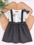 Ensemble Bébé Fille George Salopette & T-shirt (5 Modèles)