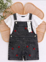 Ensemble Bébé Fille George Salopette & T-shirt (5 Modèles) - Image 4