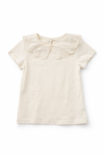 T-shirt Fille H&m M à Col Dentelle (2 Coloris) - Image 2