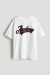 T-shirt Garçon H&M Blanc Imprimé "Academy"