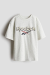 T-shirt Garçon Reebok Gris Logo