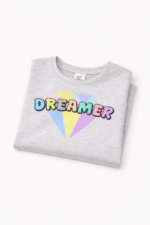 T-shirt Fille “Dreamer” Motif Arc-en-ciel (3–14 ans) - Image 2