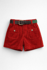Short Fille Velours Côtelé Marca Rouge (2–9 ans)