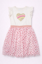 Robe Fille Primark Cœur Pailleté & Tulle