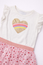 Robe Fille Primark Cœur Pailleté & Tulle - Image 2