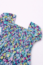 Robe Fille Fleurie Élastique Multicolore (4–16 ans) - Image 2