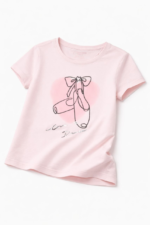 T-shirt Fille Imprimé Ballerines Rose Primark (7–11 Ans) - Image 2
