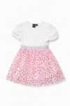 Robe Fille Disney Tulle Rose Cœurs